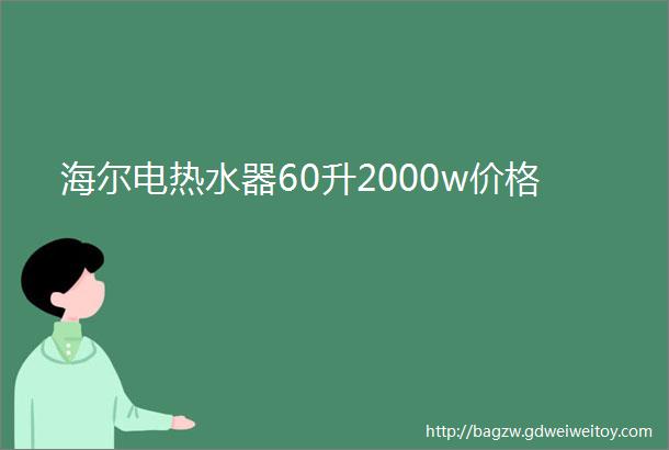 海尔电热水器60升2000w价格